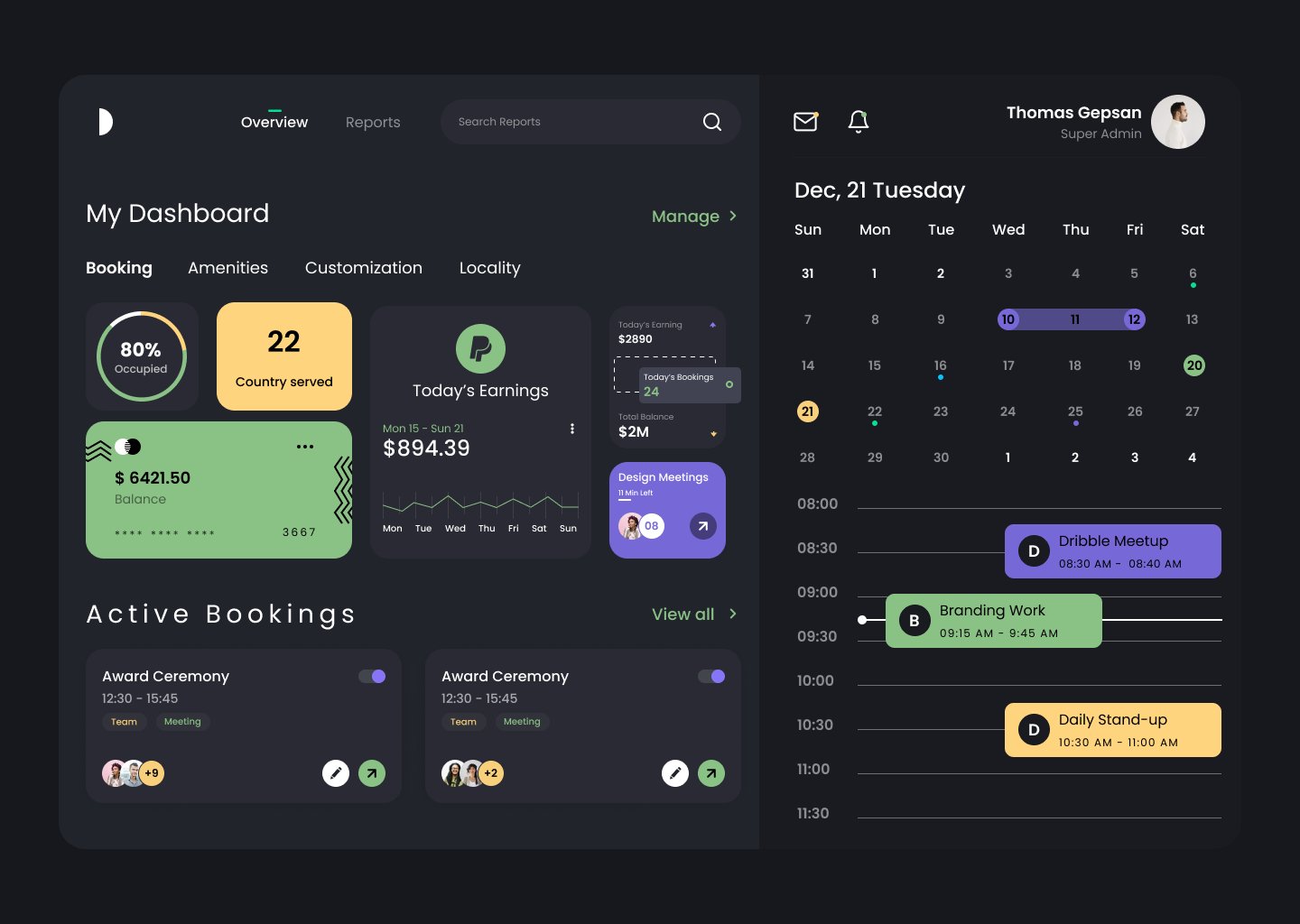 Dashboard UI concept thumbnail